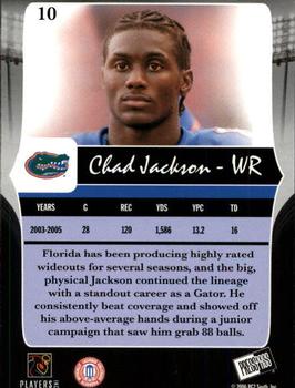 2006 Press Pass Legends #10 Chad Jackson Back