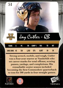 2006 Press Pass Legends #51 Jay Cutler Back