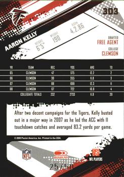 2009 Score Inscriptions - Gold Zone #303 Aaron Kelly Back