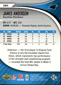 2006 SP Authentic #154 James Anderson Back