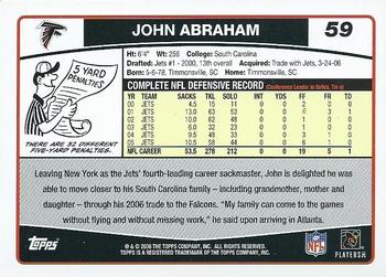 2006 Topps #59 John Abraham Back