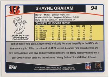 2006 Topps #94 Shayne Graham Back