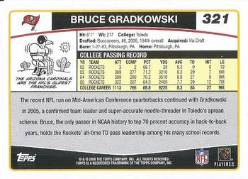 2006 Topps #321 Bruce Gradkowski Back
