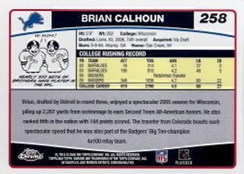 2006 Topps Chrome #258 Brian Calhoun Back