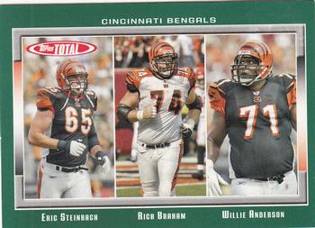2006 Topps Total #6 Eric Steinbach / Rich Braham / Willie Anderson Front