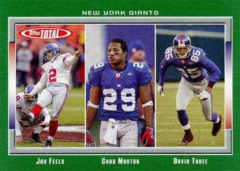 2006 Topps Total #182 Jay Feely / Chad Morton / David Tyree Front