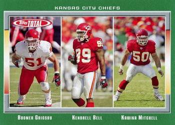 2006 Topps Total #230 Boomer Grigsby / Kendrell Bell / Kawika Mitchell Front