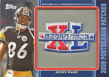 2009 Topps - Postseason Patches #PPR44 Hines Ward Front
