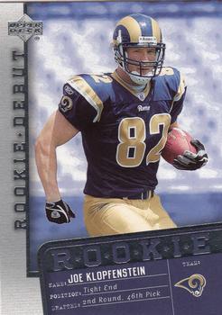 2006 Upper Deck Rookie Debut #134 Joe Klopfenstein Front