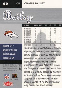 2006 Ultra #60 Champ Bailey Back