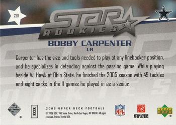 2006 Upper Deck #229 Bobby Carpenter Back