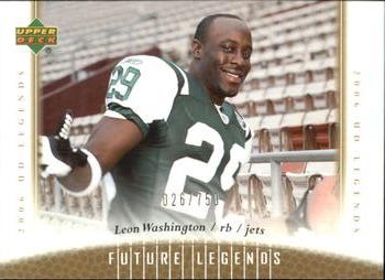 2006 Upper Deck Legends #164 Leon Washington Front