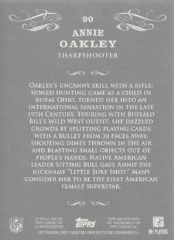 2009 Topps Mayo - Silver #90 Annie Oakley Back