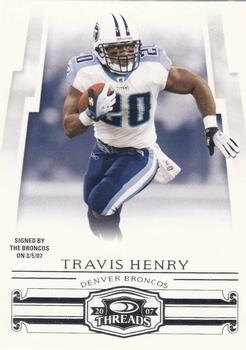 2007 Donruss Threads #54 Travis Henry Front