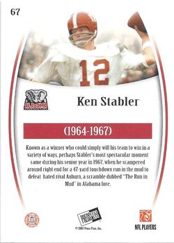 2007 Press Pass Legends #67 Ken Stabler Back