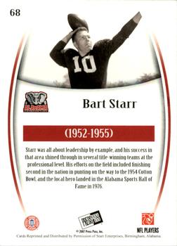 2007 Press Pass Legends #68 Bart Starr Back