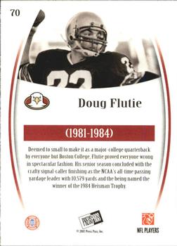 2007 Press Pass Legends #70 Doug Flutie Back