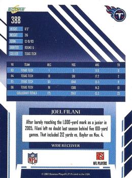 2007 Score #388 Joel Filani Back