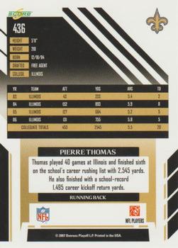 2007 Score #436 Pierre Thomas Back