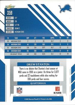 2007 Score #359 Drew Stanton Back