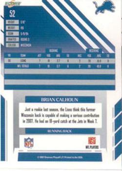2007 Score #52 Brian Calhoun Back