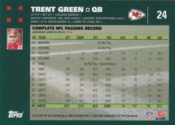 2007 Topps #24 Trent Green Back