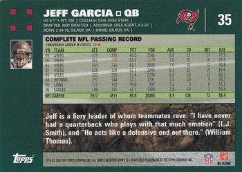 2007 Topps #35 Jeff Garcia Back