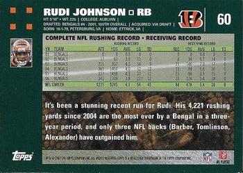 2007 Topps #60 Rudi Johnson Back
