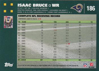 2007 Topps #186 Isaac Bruce Back