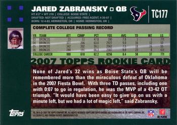 2007 Topps Chrome #TC177 Jared Zabransky Back