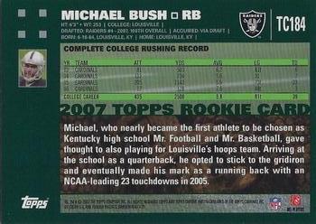 2007 Topps Chrome #TC184 Michael Bush Back