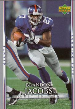 2007 Upper Deck First Edition #65 Brandon Jacobs Front