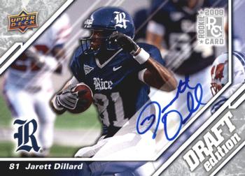 2009 Upper Deck Draft Edition - Autographs Silver #40 Jarett Dillard Front