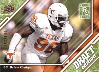 2009 Upper Deck Draft Edition - Green #103 Brian Orakpo Front