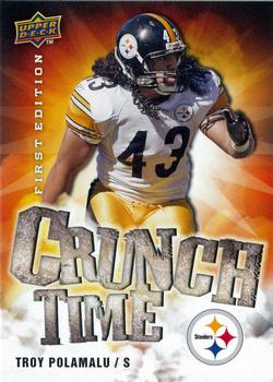 2009 Upper Deck First Edition - Crunch Time #CT-6 Troy Polamalu Front