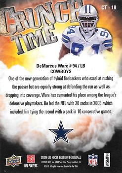 2009 Upper Deck First Edition - Crunch Time #CT-18 DeMarcus Ware Back