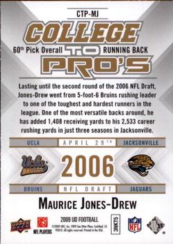 2009 Upper Deck Rookie Exclusives - College to Pros #CTP-MJ Maurice Jones-Drew Back
