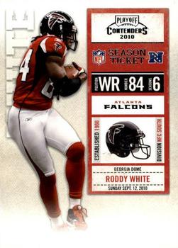 2010 Playoff Contenders #006 Roddy White Front