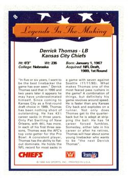 1992 All World #8 Derrick Thomas Back