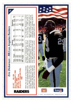 1992 All World #96 Eric Dickerson Back