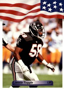 1992 All World #190 Jessie Tuggle Front