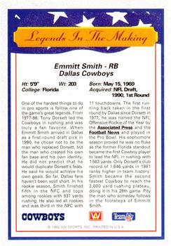 1992 All World #1 Emmitt Smith Back