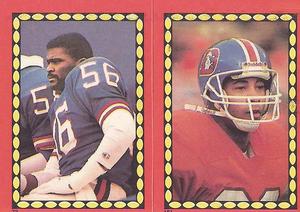 1988 Topps Stickers #73 / 181 Lawrence Taylor / Vance Johnson Front