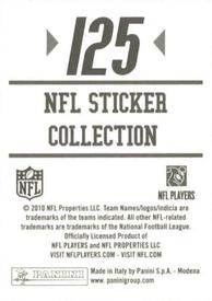 2010 Panini NFL Sticker Collection #125 Colt McCoy Back