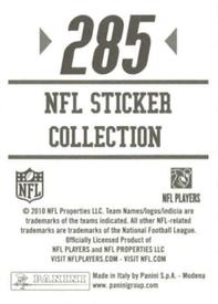2010 Panini NFL Sticker Collection #285 Miles Austin Back