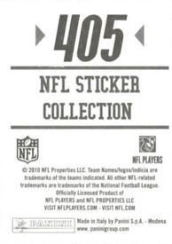 2010 Panini NFL Sticker Collection #405 Brett Favre Back