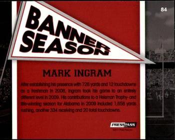 2011 Press Pass #84 Mark Ingram Back