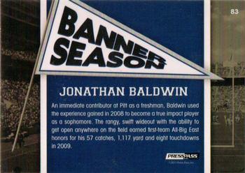 2011 Press Pass #83 Jonathan Baldwin Back