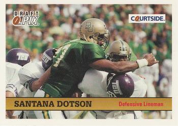 1992 Courtside Draft Pix #104 Santana Dotson Front