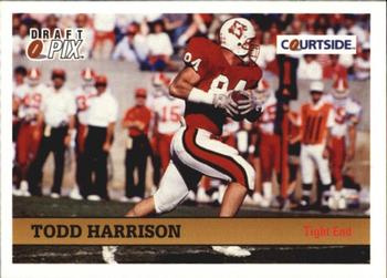 1992 Courtside Draft Pix #109 Todd Harrison Front